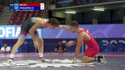 86 kg 1/8 Final - Lilian Balan, Moldova vs Daviti Koguashvili, Georgia