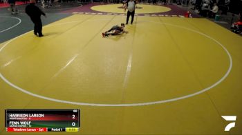 60 lbs Finals (8 Team) - Harrison Larson, Worthington vs Fenn Wolf, Grand Rapids