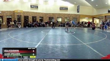 122 lbs Round 2 - Ayla Stevenson, Franklin Wrestling Club vs Alexes Spaulding, Columbia City Wrestling Club