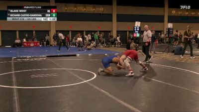 125 lbs C Of 16 #2 - Blake West, Northern Illinois vs Richard Castro-Sandoval, Cal State Bakersfield