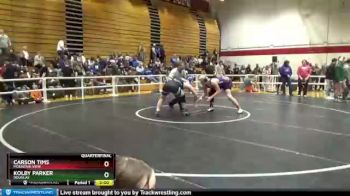 220 lbs Quarterfinal - Carson Tims, Mountain View vs Kolby Parker, Douglas