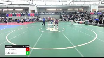 160 lbs Consi Of 4 - Lincoln Carlson, East Lyme/Norwich Tech vs Carson Brown, Bacon Academy