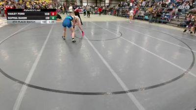 130 lbs 5th Place Match - Hailey Ford, Valley City Express Wrestling vs Sophia Baker, Camel Kids Wrestling