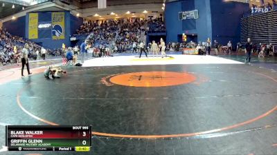 113 lbs Cons. Round 1 - Blake Walker, Cape Henlopen vs Griffin Glenn, Delaware Military Academy