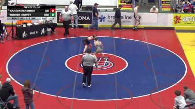117 lbs Round Of 32 - Carson Hershner, Central York vs Hunter Harvey, Montoursville