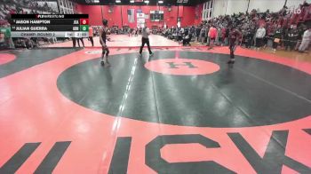 132 lbs Champ. Round 2 - Julian Guerra, Carol Stream (GLENBARD NORTH) vs Jason Hampton, JOLIET (CATHOLIC Academy)