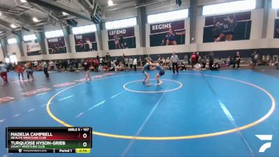 107 lbs Cons. Round 1 - Turquoise Hyson-Grieb, Legacy Wrestling Club vs Madelia Campbell, NB Elite Wrestling Club