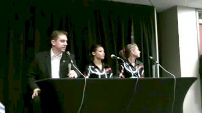 Press Conference with the Gym Dogs after Winning the Auburn Regional and Advancing to Nationals