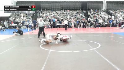 128-I lbs Round Of 32 - John Alexander, Paulsboro vs Kyle Warner, Hamburg