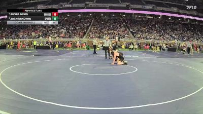 D2-126 lbs Cons. Round 2 - Richie Davis, Brother Rice HS vs Zach Dekorne, Sparta HS