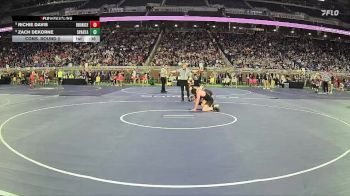 D2-126 lbs Cons. Round 2 - Richie Davis, Brother Rice HS vs Zach Dekorne, Sparta HS