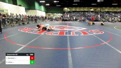 165 lbs Consi Of 64 #2 - Israel Garland, VA vs Cody Kirk, AL