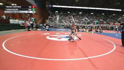 2A-113 lbs Cons. Semi - Logan Bacon, Shoshoni vs Mickey Gustman, Lingle-Ft. Laramie/Southeast