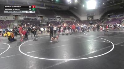 41.7-42.4 lbs Champ. Round 3 - Ressler Schiess, Shootbox Rigby vs Natalie Gutierrez, Betterman Elite Wrestling