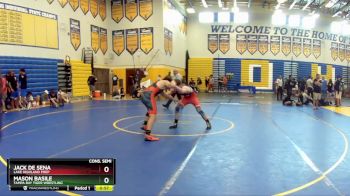 144 lbs Cons. Semi - Mason Basile, Tampa Bay Tiger Wrestling vs Jack De Sena, Lake Highland Prep