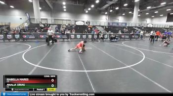 110 lbs Cons. Semi - Isabella Mares, CO vs Analia Urias, TX