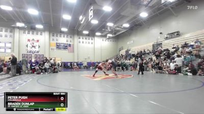 144 lbs Cons. Round 4 - Braden Dunlap, St. Vincent St. Mary vs Peter Pugh, Collierville