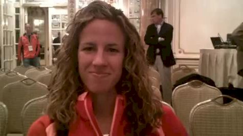 Morgan Uceny Training with 10k Runners to Better Handle the Rounds in the Trials and Olympics Boston Marathon 2012