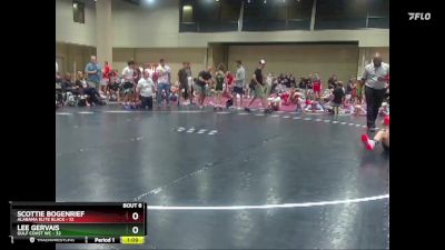 85 lbs Round 2 (8 Team) - Scottie Bogenrief, Alabama Elite Black vs Lee Gervais, Gulf Coast WC