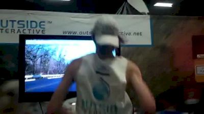 Michael Wardian Trying to Break World Record for the Treadmill Marathon Boston Marathon 2012
