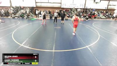 160 lbs Quarterfinal - Kaden Warner, Payson Lions Wrestling Club vs Seldon Jenks, Uintah