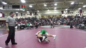 157 lbs 9th Place Match - Brock Trees, Osage vs Logan Johns, Harrisburg