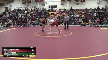 190 lbs Champ. Round 2 - Adam Waters, Faith Christian Academy vs Matteo Noronha, Bishop McCort