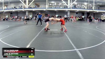 140 lbs Round 4 (8 Team) - Micah Engelman, Mat Assassins Black vs Luke Blanchard, MD Maniacs