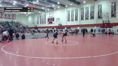 184 lbs Champ. Round 1 - Owen Gudmundson, Simon Fraser (B.C.) vs Andrew Campbell, Evergreen State College