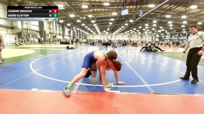 195 lbs Round Of 16 - Xander Birakos, CA vs David Clayton, PA