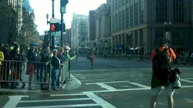 Werknesh Kidane 2 Mile Split of Women's 5k Boston Marathon 2012