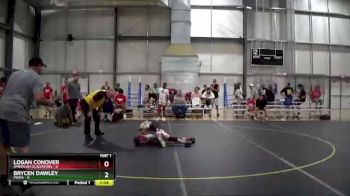 80 lbs Round 4 (6 Team) - Brycen Dawley, POWA vs Logan Conover, American Gladiators