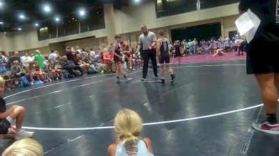 95 lbs Round 4 (6 Team) - Titus Slaughter, Ironclad Koncrete Kids vs Grant Bergeron, BHWC/ Dirt Divers