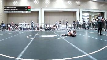 123 lbs Consi Of 16 #1 - Sydney Tarlow, Silverback WC vs Marissa Agerton, Elite Force WC