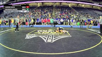 Girls-100 lbs 3rd Place Match - Mckenzie Mantei, Dundee Hs Girls vs Aubree Mayr, Dansville Hs Girls