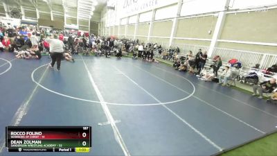 187 lbs Round 2 (4 Team) - Rocco Folino, Warriors Of Christ vs Dean Zolman, Sanderson Wrestling Academy