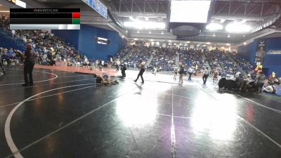 126 lbs Champ. Round 1 - Nicholas Demyanovich, Benedictine College Prep vs Augie Szamreta, Warren Hills