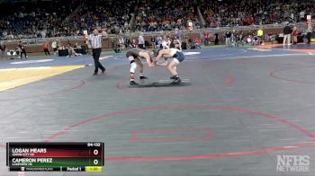 D4-132 lbs Quarterfinal - Cameron Perez, Lakeview HS vs Logan Mears, Union City HS