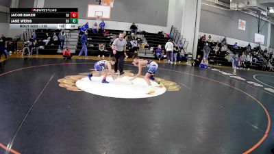 115 lbs Round 2 - Jase Weiss, Beth Center vs Jacob Baker, River Valley