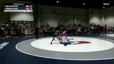 57 lbs Cons. Round 4 - Bella Williams, USOPTC Women's Resident Freestyle Program vs Virginia Foard, Team Tornado Wrestling Club