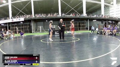 100 lbs Round 2 (8 Team) - Jade Wilson, Kansas vs Taylor Keckler, Pennsylvania Red