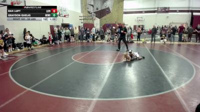 56 lbs Champ. Round 2 - Dax Luft, LeVici Prep vs Grayson Guelig, MN Elite Wrestling Club
