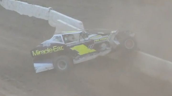 Nasty Head-On Crash At Fonda Speedway