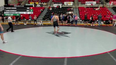 197 lbs Cons. Semi - Jacob Hanes, Central Missouri vs Liam Daniels, Unattached