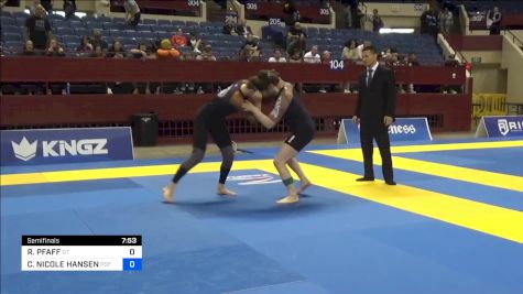 RAIN PFAFF vs CHRISTINA NICOLE HANSEN 2024 Pan IBJJF Jiu-Jitsu No-Gi Championship