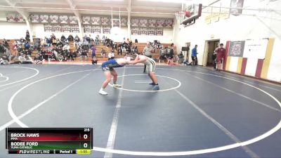 215 lbs Champ. Round 3 - Bodee Ford, Yuma Catholic vs Brock Haws, Pima