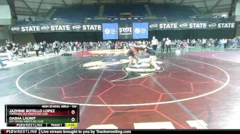 130 lbs Round 1 - Dasha Launit, Mat Demon Wrestling Club vs Jazmine Botello Lopez, Toppenish USA Wrestling Club