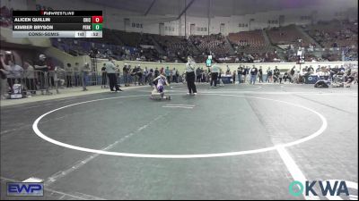 62 lbs Consolation - Alicen Quillin, Chickasha Wrestling vs Kimber Bryson, Perkins