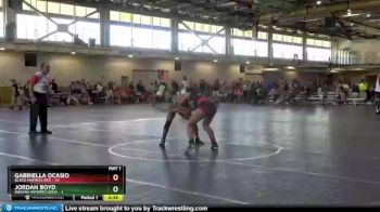 127 lbs Round 2 (4 Team) - Gabriella Ocasio, Black Mambas Red vs Jordan Boyd, Indiana INFERNO GOLD