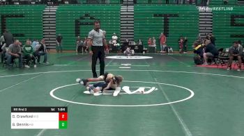 Match - David Crawford, Red Lion vs Grayson Dennis, Harrison Wildcats